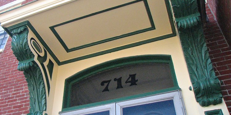 Neal S. Dow House (1829) • National Historic Landmark – doorhood detail