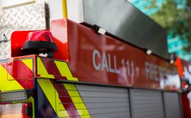 Close up of a fire vehicle