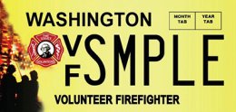 Volunteer Firefighter permit plate